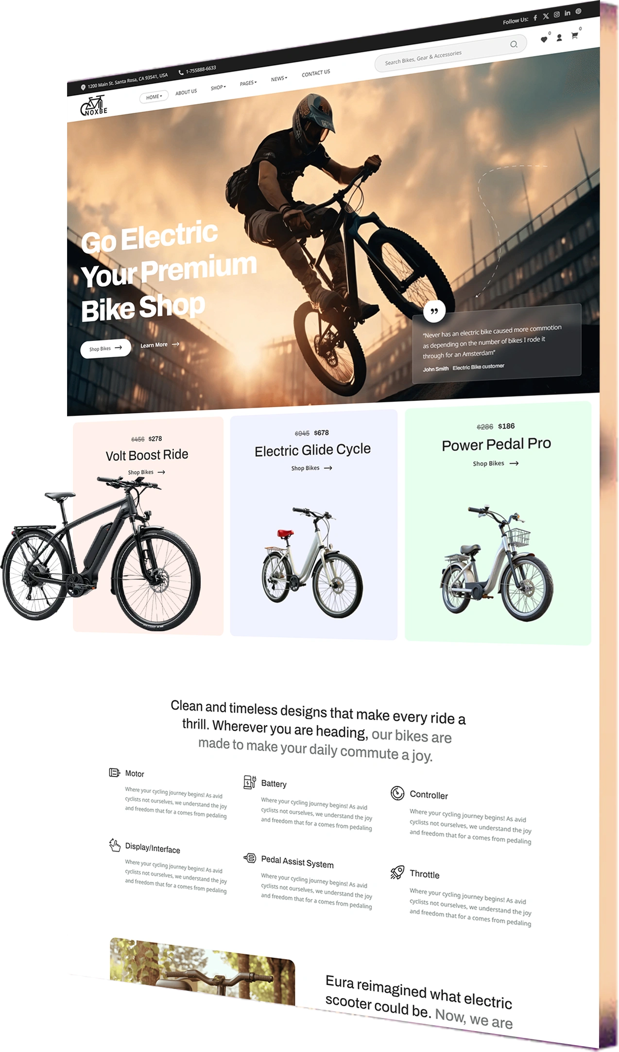 Cycling eCommerce Website