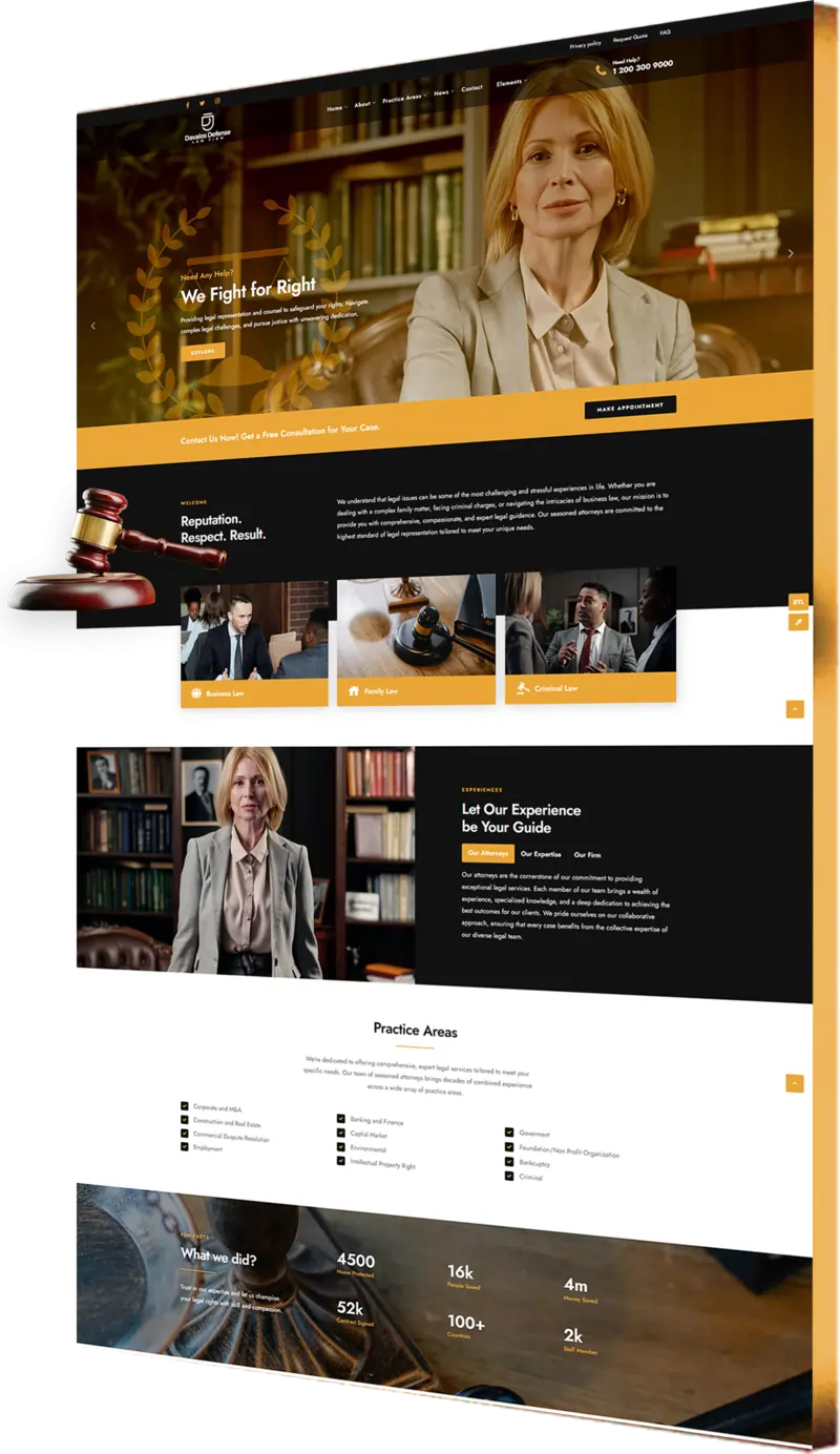 Law Firm Portal Design
